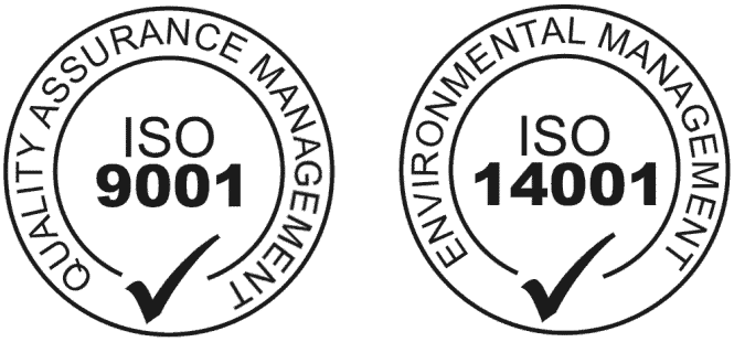 Ikoner for ISO 9001 og 14001